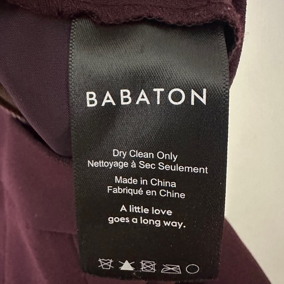 ARITZIA Babaton Conan Pant Maroon & Beige Stripe sz 4‎ - Picture 4 of 11